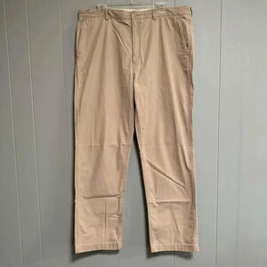 DANIEL CREMIEUX Cassis Flat Front Khaki Chino Pants Tan Beige Size 38 x 32